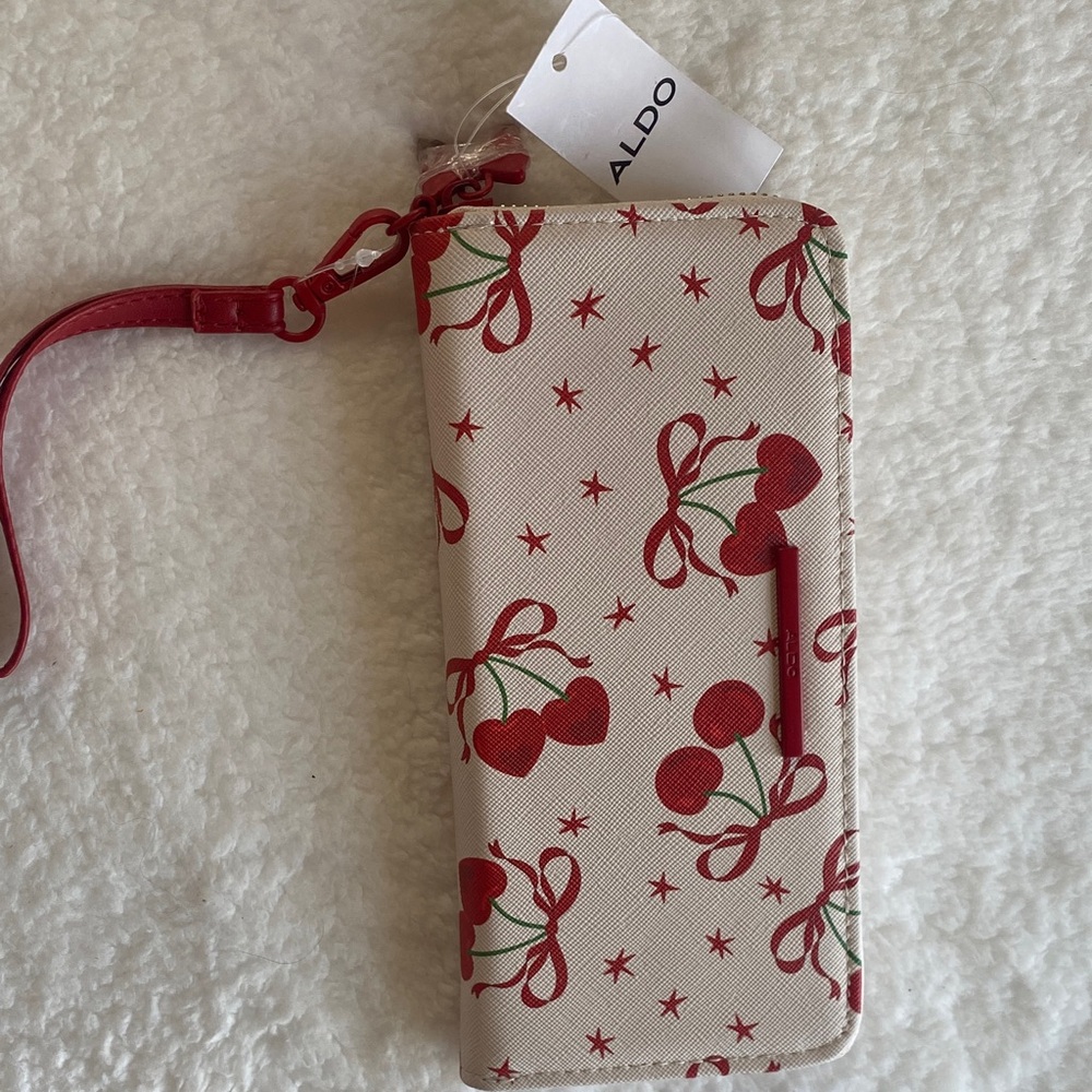 ALDO Cherry Design Phone Case - Red and Cream